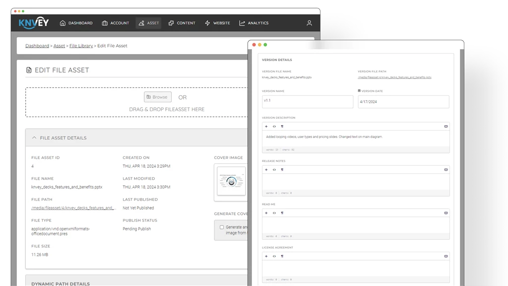 Data Security Versioning Analytics